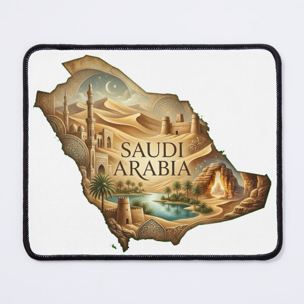 Item preview, Saudi Arabia Heritage Map designed and sold by M1-brand.