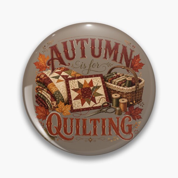 Item preview, Autumn Is for Quilting – Cozy Fall Quilter Design designed and sold by astersgraphics.
