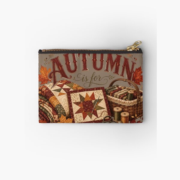 Item preview, Autumn Is for Quilting – Cozy Fall Quilter Design designed and sold by astersgraphics.