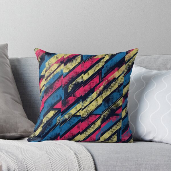 Item preview, Cyberpunk Halftone Matrix Yellow and Neon Pink Student Pattern designed and sold by ImStickerHappy.