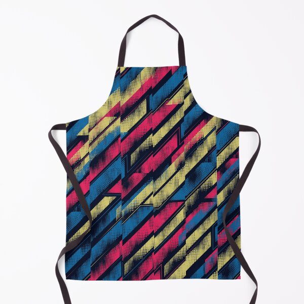 Item preview, Cyberpunk Halftone Matrix Yellow and Neon Pink Student Pattern designed and sold by ImStickerHappy.