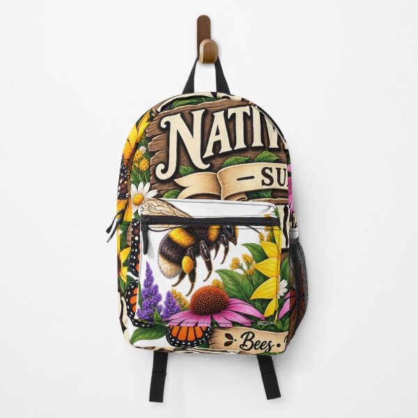 Item preview, Native Plants Support Pollinators – Bee & Butterfly Garden designed and sold by Dlvznbm.