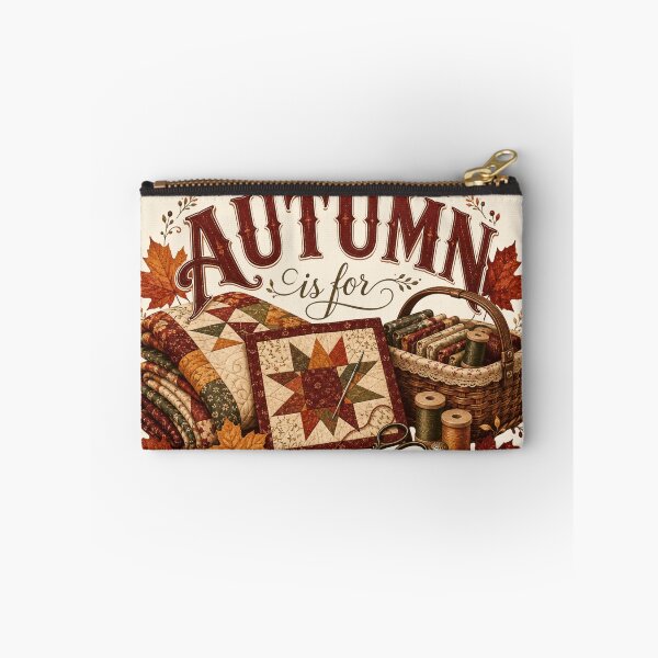 Item preview, Autumn Is for Quilting – Cozy Fall Quilter Design designed and sold by astersgraphics.