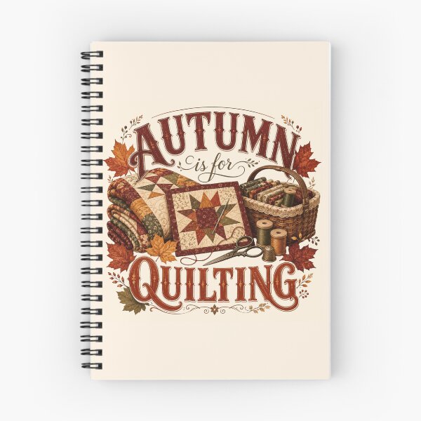 Item preview, Autumn Is for Quilting – Cozy Fall Quilter Design designed and sold by astersgraphics.