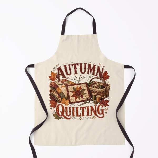 Item preview, Autumn Is for Quilting – Cozy Fall Quilter Design designed and sold by astersgraphics.