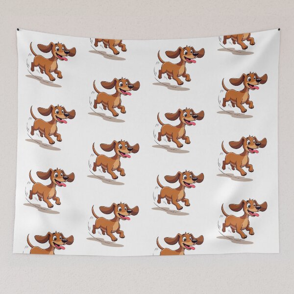 Item preview, Happy Trotting Dachshund designed and sold by Prints by Mat.