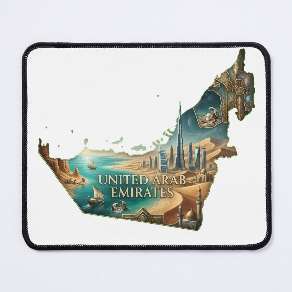 Item preview, United Arab Emirates Heritage Map designed and sold by M1-brand.