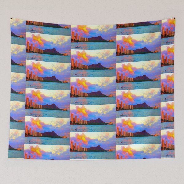 Item preview, Waikiki Surfing at Sunset V designed and sold by R-F-B.