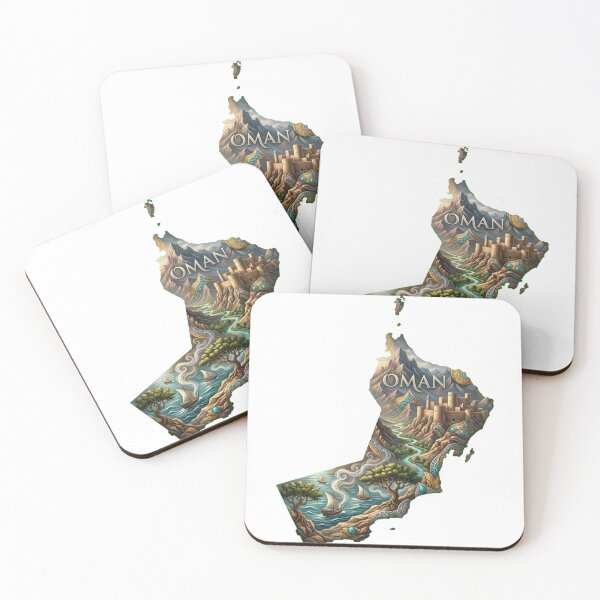Item preview, Oman Heritage Map designed and sold by M1-brand.