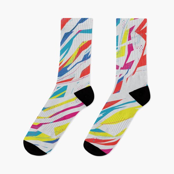 Item preview, Neon Pop Abstract Geometric Shard Student Pattern designed and sold by ImStickerHappy.