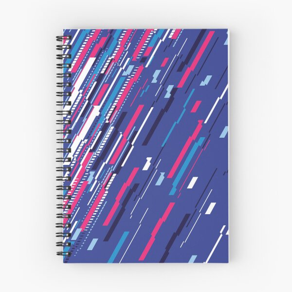 Item preview, Athletic Royal Blue Speed Stripes Notebook and Student Pattern designed and sold by ImStickerHappy.