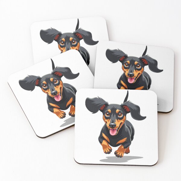 Item preview, Dachshund On The Run designed and sold by Prints by Mat.