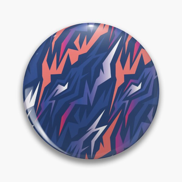 Item preview, Athletic Blue and Orange Lightning Shard Student Pattern designed and sold by ImStickerHappy.