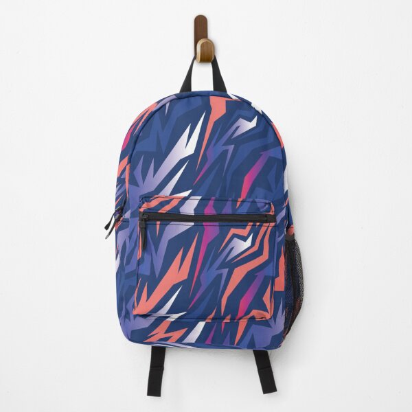 Item preview, Athletic Blue and Orange Lightning Shard Student Pattern designed and sold by ImStickerHappy.