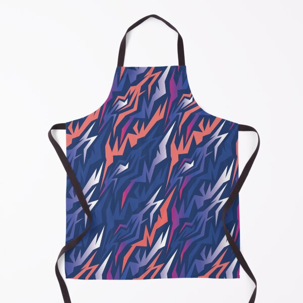 Item preview, Athletic Blue and Orange Lightning Shard Student Pattern designed and sold by ImStickerHappy.