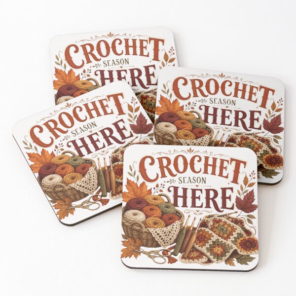 Item preview, Crochet Season Is Here – Cozy Autumn Crochet Design designed and sold by astersgraphics.