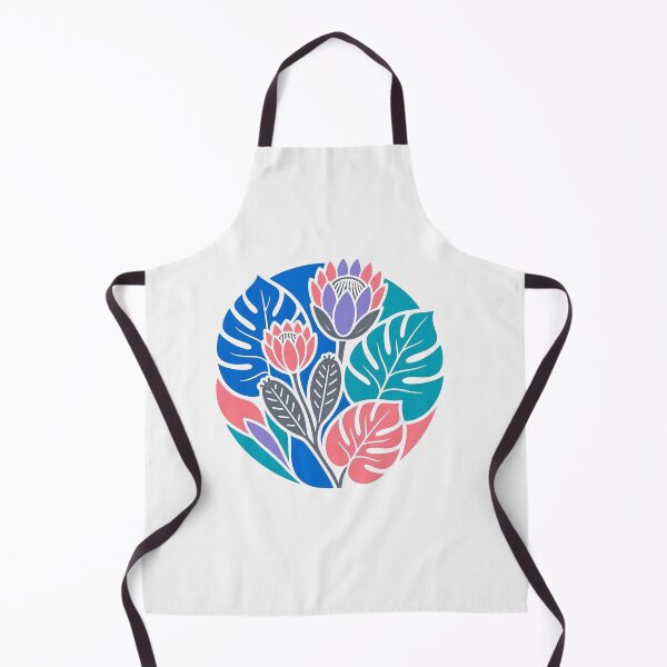 Item preview, Vibrant Tropical Protea Floral Circle Illustration designed and sold by Owcomm.