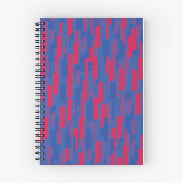 Item preview, Cyberpunk Tech Grid Crimson Red and Cobalt Blue Student Pattern designed and sold by ImStickerHappy.