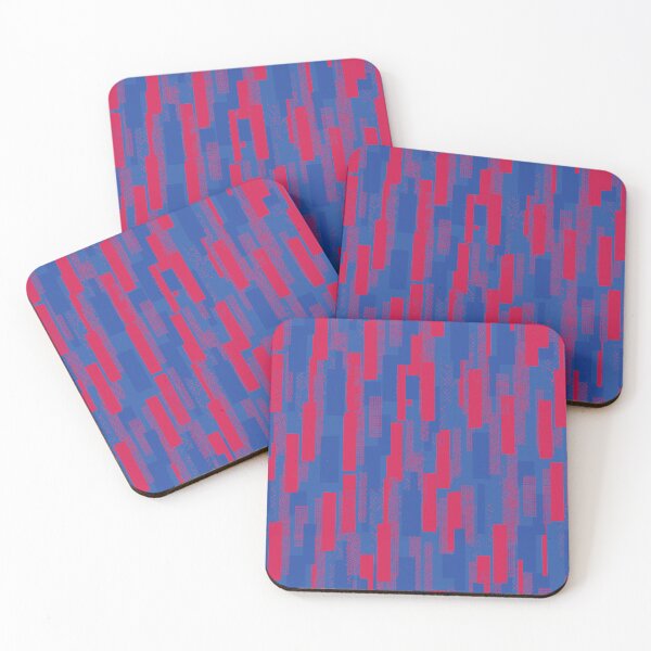 Item preview, Cyberpunk Tech Grid Crimson Red and Cobalt Blue Student Pattern designed and sold by ImStickerHappy.
