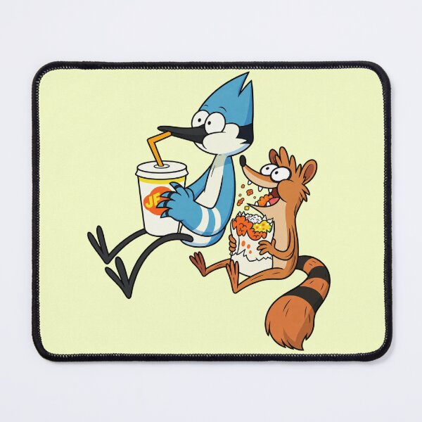 Item preview, Mordecai and Rigby eating designed and sold by YChangShop.