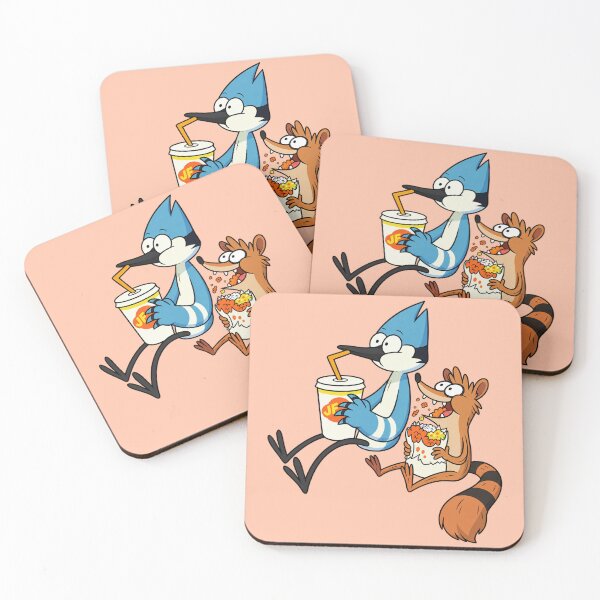 Item preview, Mordecai and Rigby eating designed and sold by YChangShop.