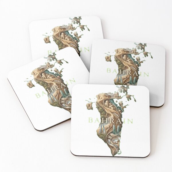 Item preview, Bahrain Heritage Map designed and sold by M1-brand.