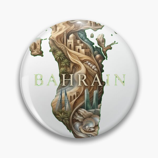 Item preview, Bahrain Heritage Map designed and sold by M1-brand.