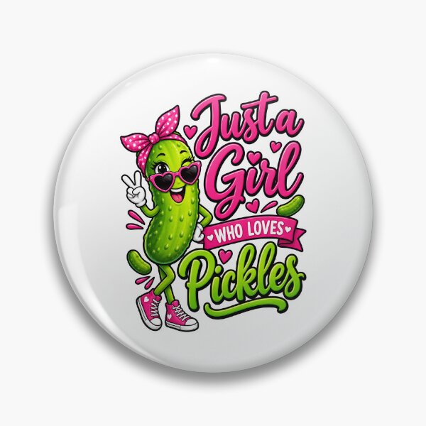 Item preview, Just a girl who loves pickles designed and sold by BuxomBabe21.