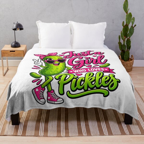 Item preview, Just a girl who loves pickles designed and sold by BuxomBabe21.