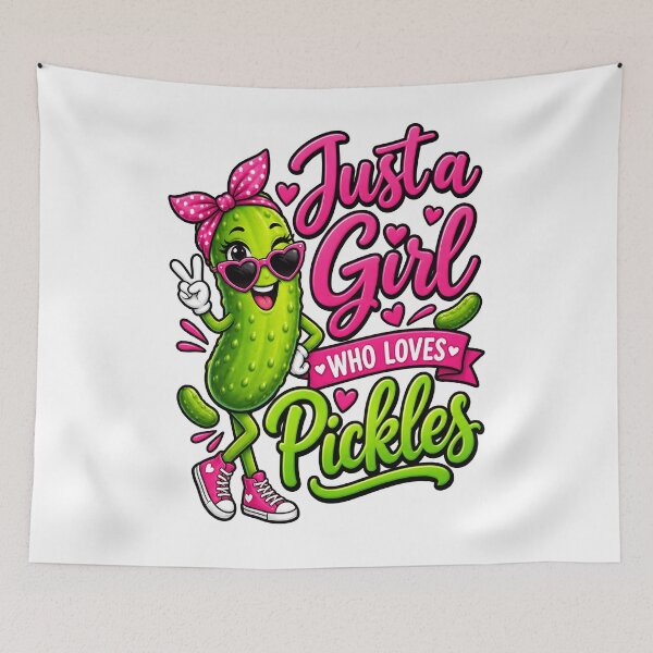 Item preview, Just a girl who loves pickles designed and sold by BuxomBabe21.