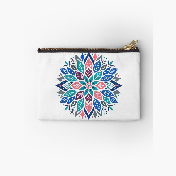 Item preview, Vibrant Blue Floral Botanical Mandala Circle designed and sold by Owcomm.