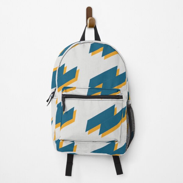 Item preview, Retro Abstract Geometric Block Cream and Teal Student Pattern designed and sold by ImStickerHappy.