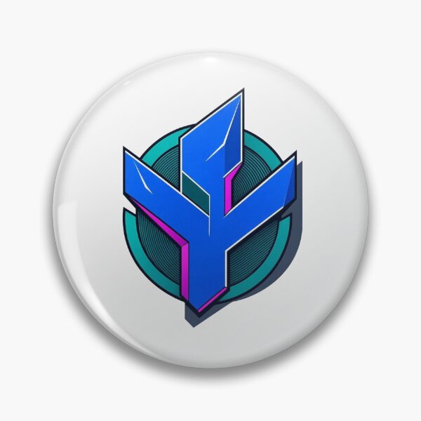 Item preview, Cyberpunk Blue Crystal Future Blade Emblem designed and sold by Owcomm.