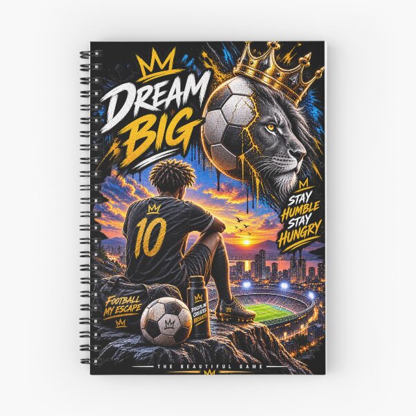 Item preview, Dream Big Football Champion Motivation designed and sold by LegendCourt.