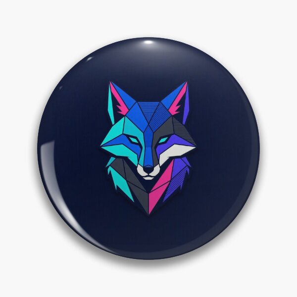 Item preview, Geometric Neon Fox Head Illustration designed and sold by Owcomm.