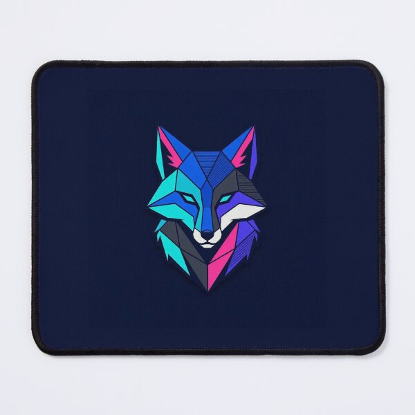 Item preview, Geometric Neon Fox Head Illustration designed and sold by Owcomm.