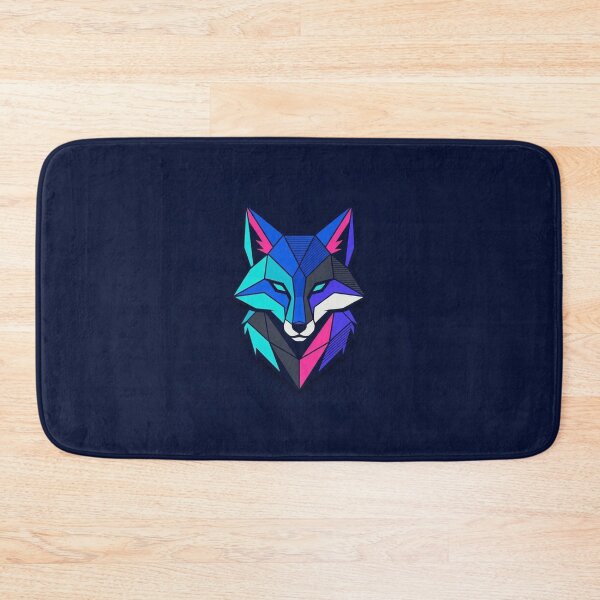 Item preview, Geometric Neon Fox Head Illustration designed and sold by Owcomm.