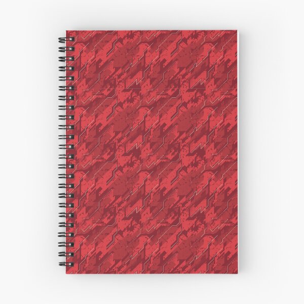 Item preview, Cyberpunk Crimson Red Tech Grid Student Pattern designed and sold by ImStickerHappy.