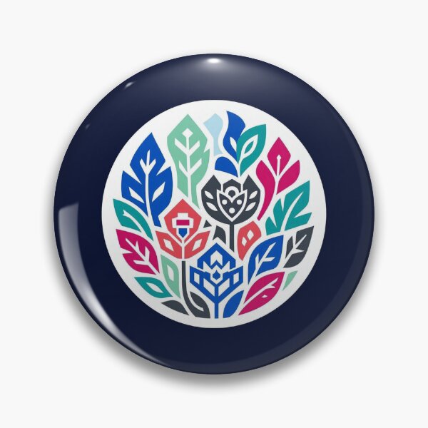Item preview, Colorful Floral Circle Geometric Foliage Pattern designed and sold by Owcomm.