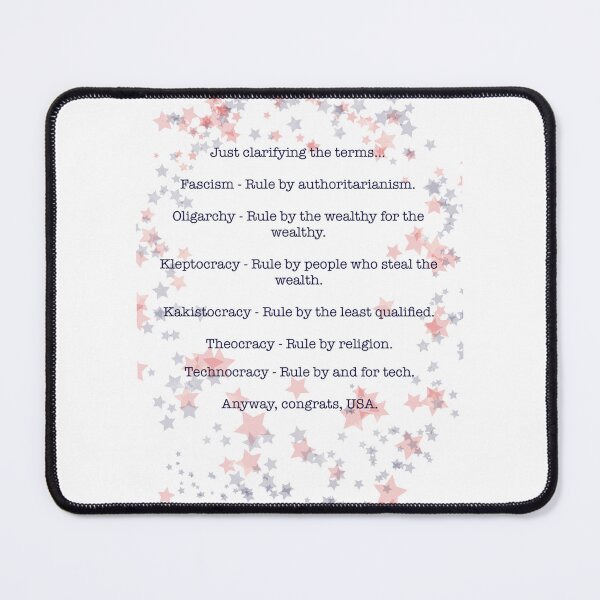 Item preview, Just Clarifying the Terms – Congrats USA Political Satire designed and sold by aadventures.