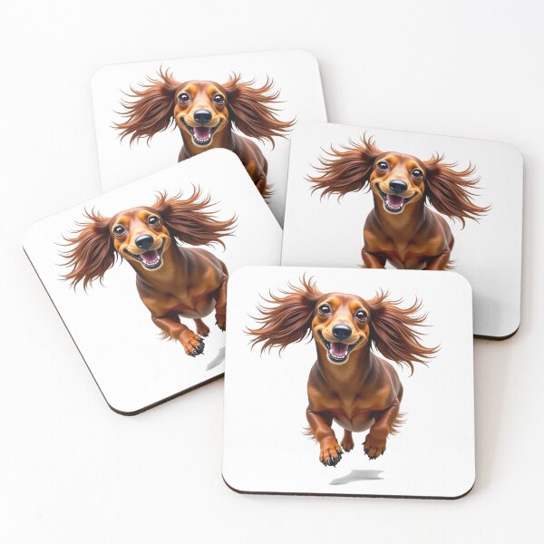 Item preview, Joyful Dachshund Leap designed and sold by Prints by Mat.
