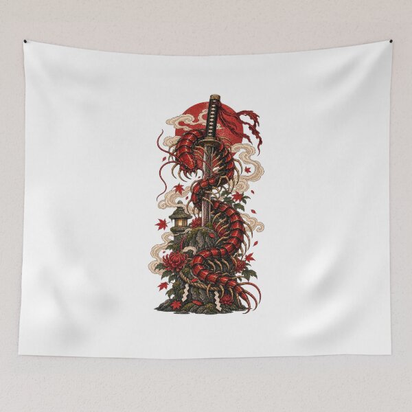 Item preview, The Centipede of the Sacred Sword | Japanese Ukiyo-e Art designed and sold by Substance_life.