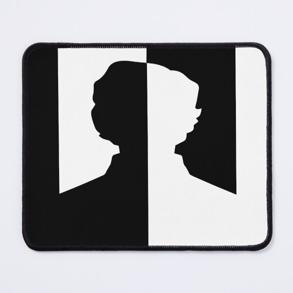 Item preview, Edgar Allan Poe Dual Silhouette – Black & White Vector Illusion Art designed and sold by zoliartdesign.
