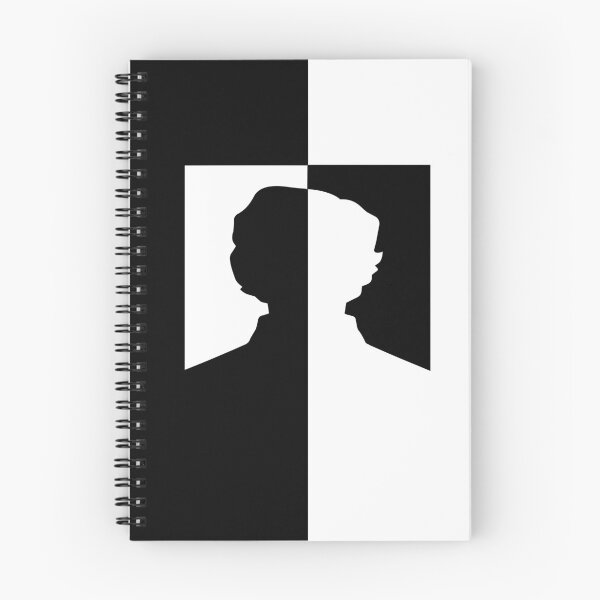 Item preview, Edgar Allan Poe Dual Silhouette – Black & White Vector Illusion Art designed and sold by zoliartdesign.