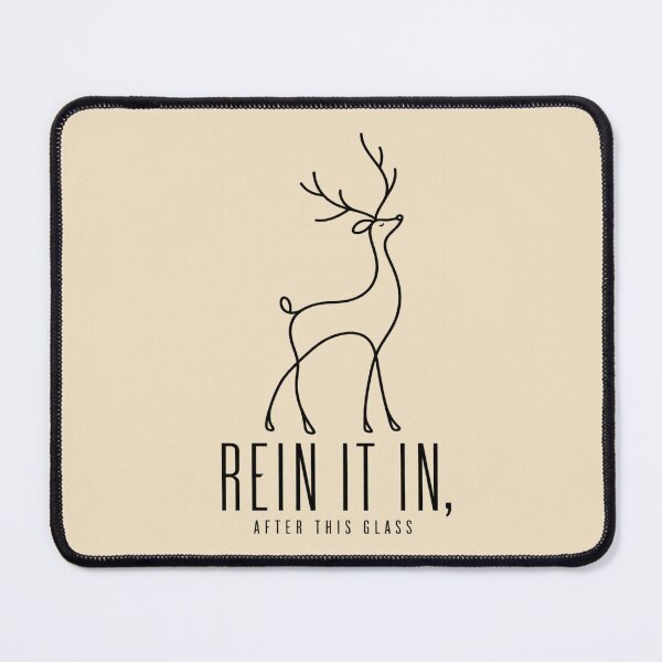 Item preview, Wine Lover Reindeer Christmas Humor designed and sold by POD DYNASTY | Original Print On Demand T-Shirt Graphics.