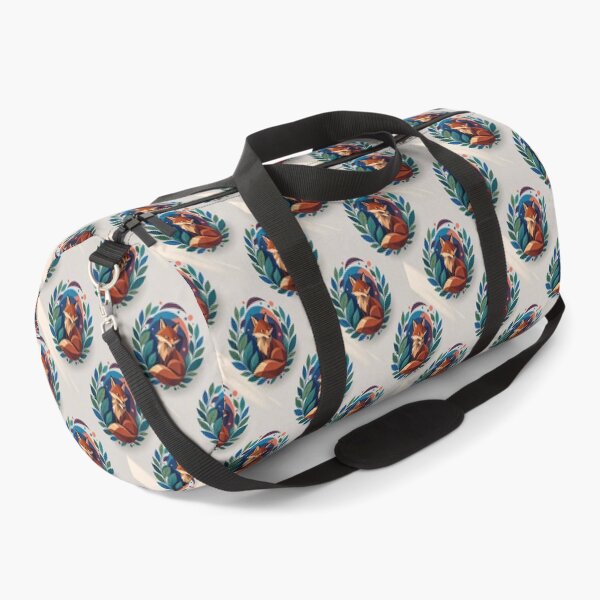 Item preview, Geometric Fox In Laurel Wreath Pattern designed and sold by Owcomm.