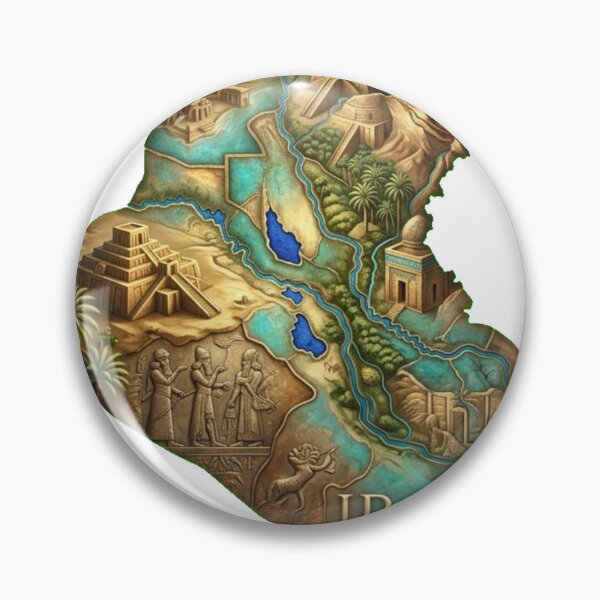 Item preview, Iraq Heritage Map designed and sold by M1-brand.