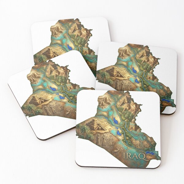 Item preview, Iraq Heritage Map designed and sold by M1-brand.