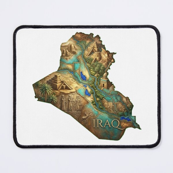 Item preview, Iraq Heritage Map designed and sold by M1-brand.