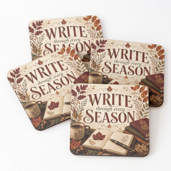 Item preview, Write Through Every Season – Autumn Writer Journaling Design designed and sold by astersgraphics.